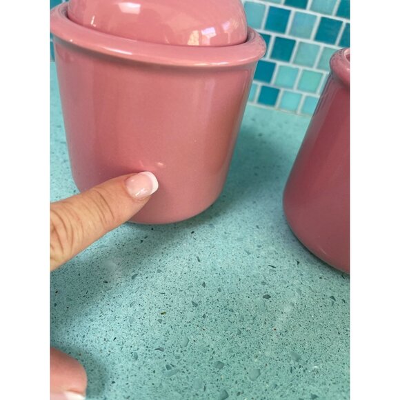 Baker Hart Stuart Vintage Cream Sugar Set Pink Collectible Japan - Picture 6 of 8